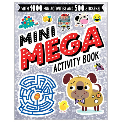 Mini libro de actividades con stickers: Mini Mega – Silver