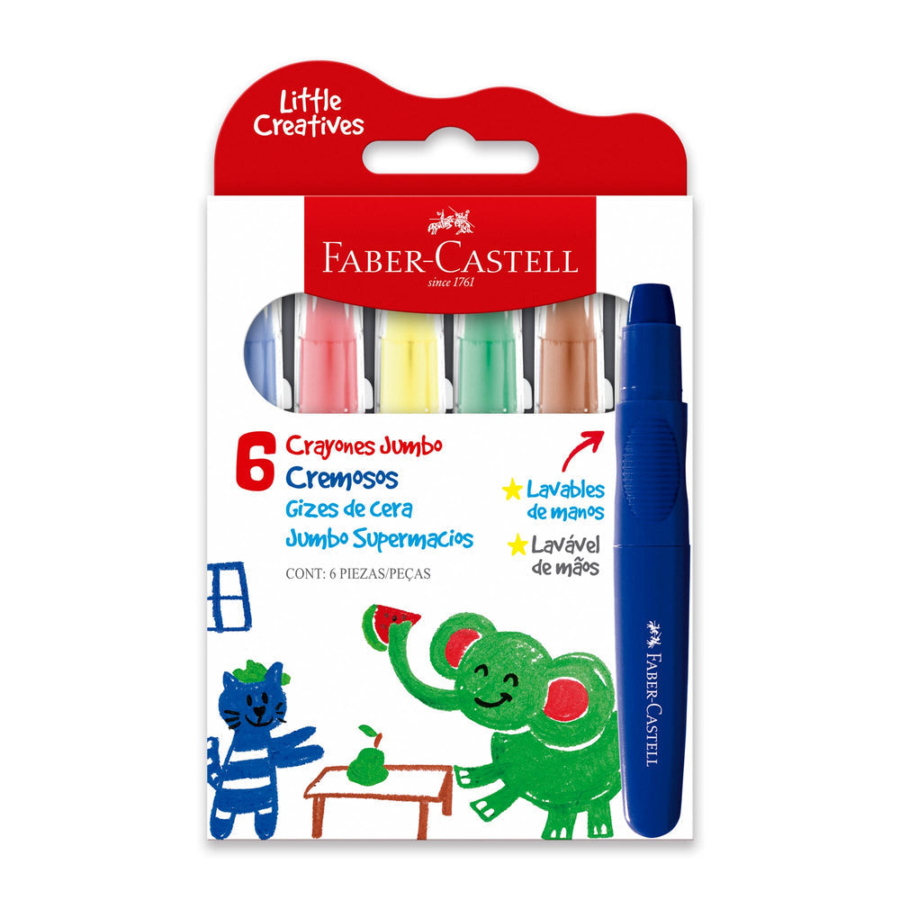 Crayones Jumbo Cremosos Little Creatives x6