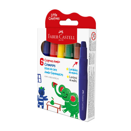 Crayones Jumbo Cremosos Little Creatives x6