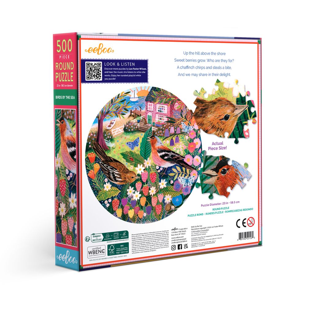 Puzzle redondo 500 piezas Birds by the Sea