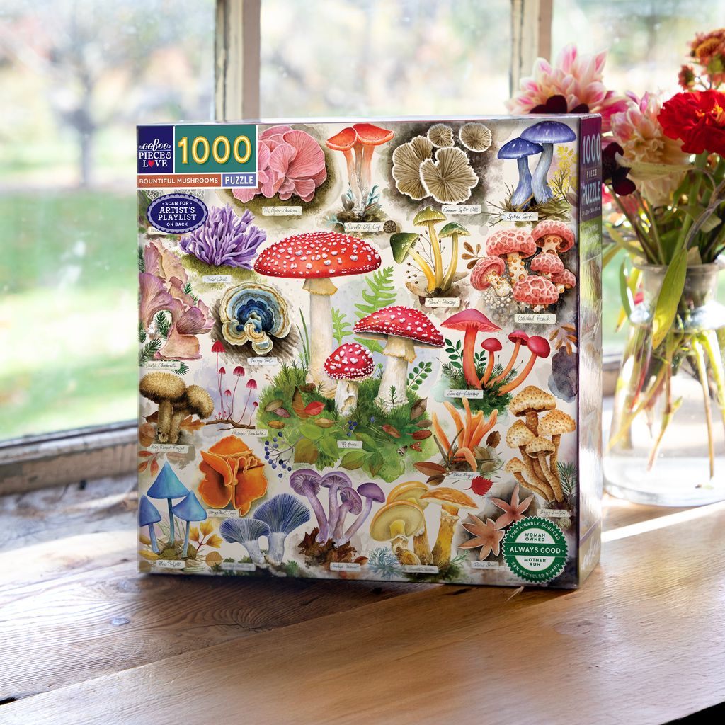 Puzzle 1000 piezas: Bountiful Mushrooms