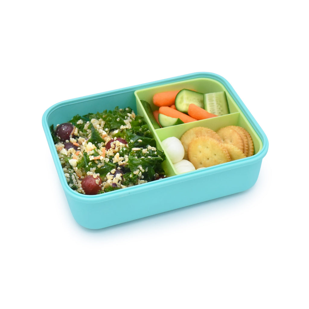 Lonchera Bento con compartimientos 1250 ml azul