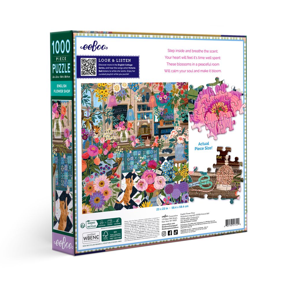 Puzzle 1000 piezas: English Flower Shop