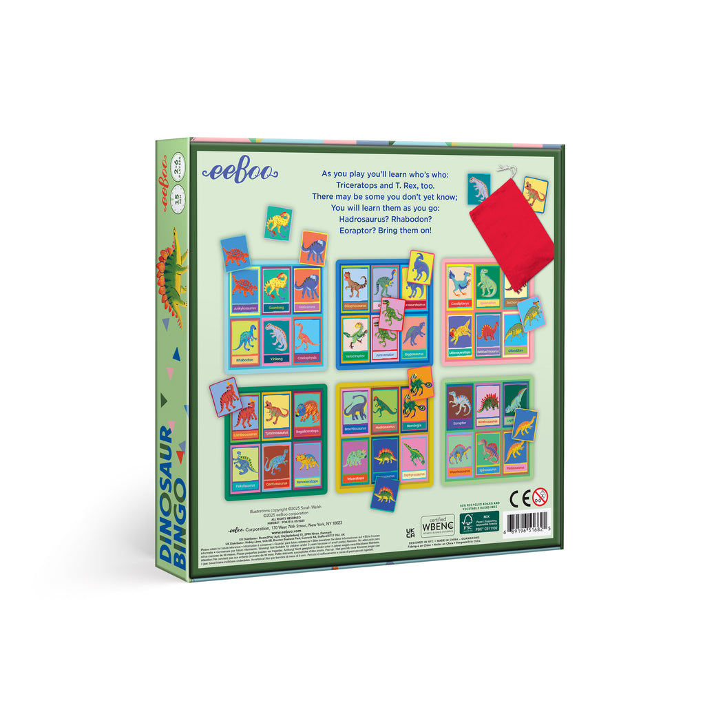 Bingo de Dinosaurios