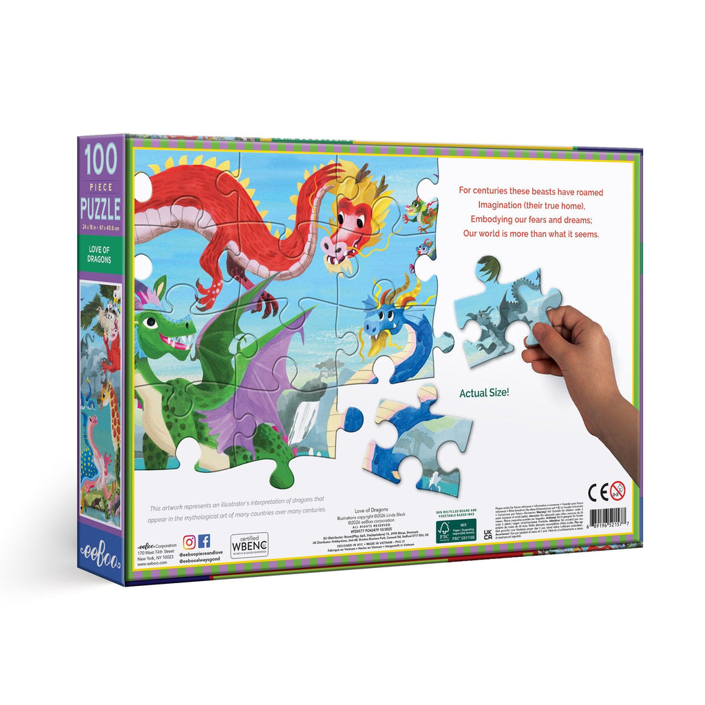 Puzzle 100 piezas Dragones