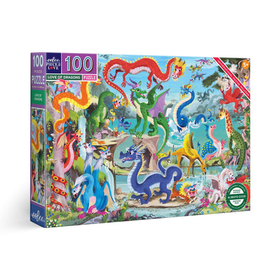 Puzzle 100 piezas Dragones
