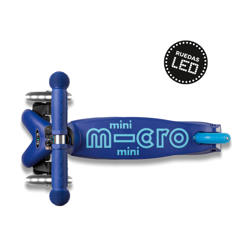 Scooter Micro Mini Deluxe LED Azul