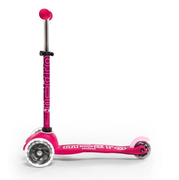 Scooter Micro Mini Deluxe LED Rosado