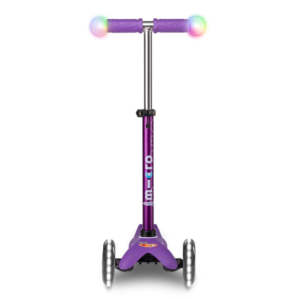 Scooter Micro Mini Deluxe LED Magic Morado