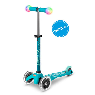 Scooter Micro Mini Deluxe LED Magic Aqua