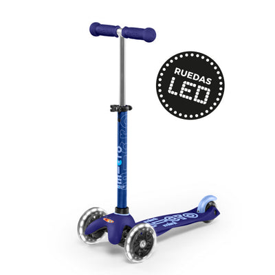 Scooter Micro Mini Deluxe LED Azul