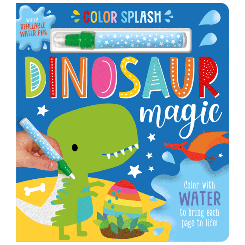 Libro de actividades para colorear con agua: Dinosaur Magic