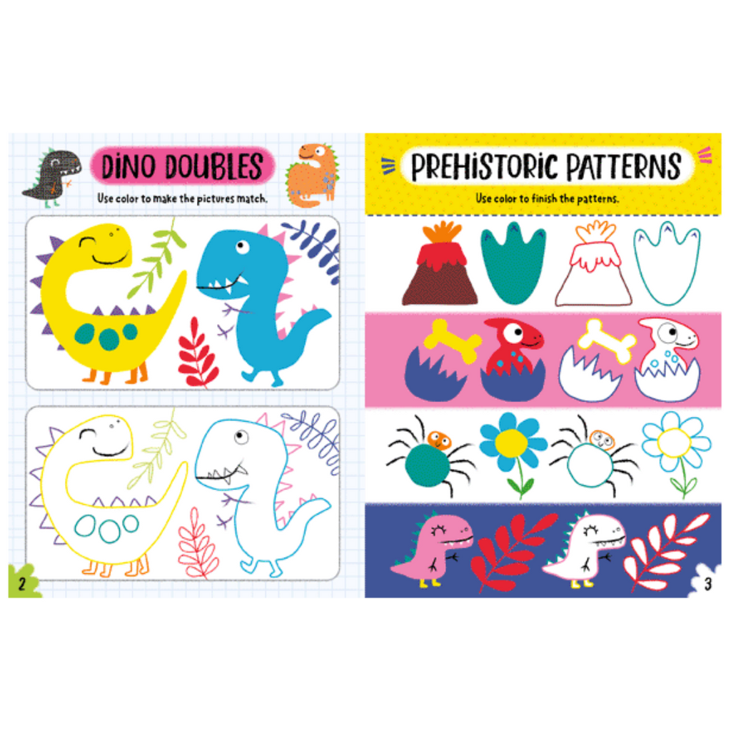 Libro de actividades para colorear: Create and Play Dinos