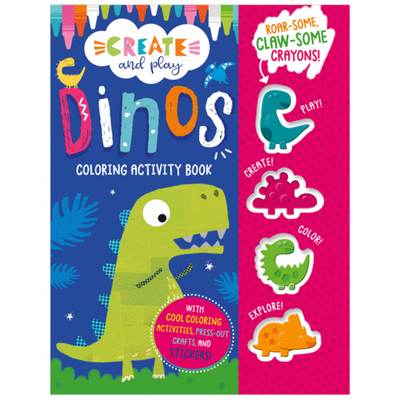 Libro de actividades para colorear: Create and Play Dinos