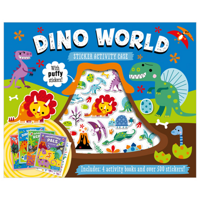 Estuche de libros de actividades con stickers Dino World