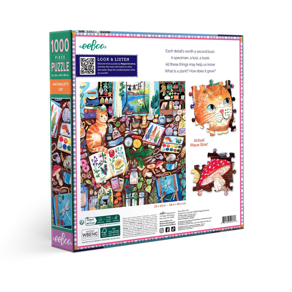 Puzzle 1000 piezas: Naturalist's Cat