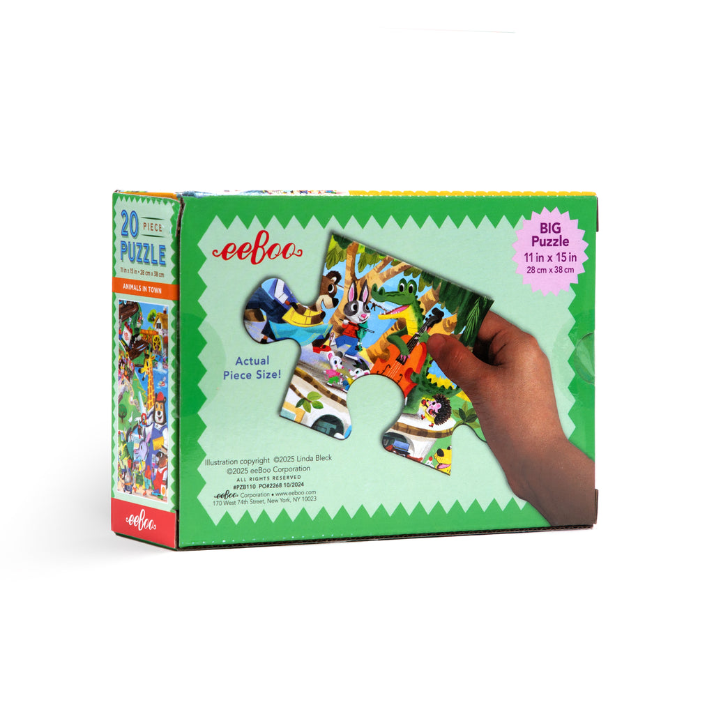 Puzzle 20 piezas Animales en la Ciudad