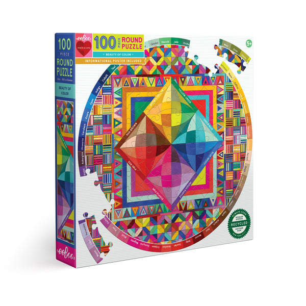 Puzzle 100 piezas redondo Belleza del Color