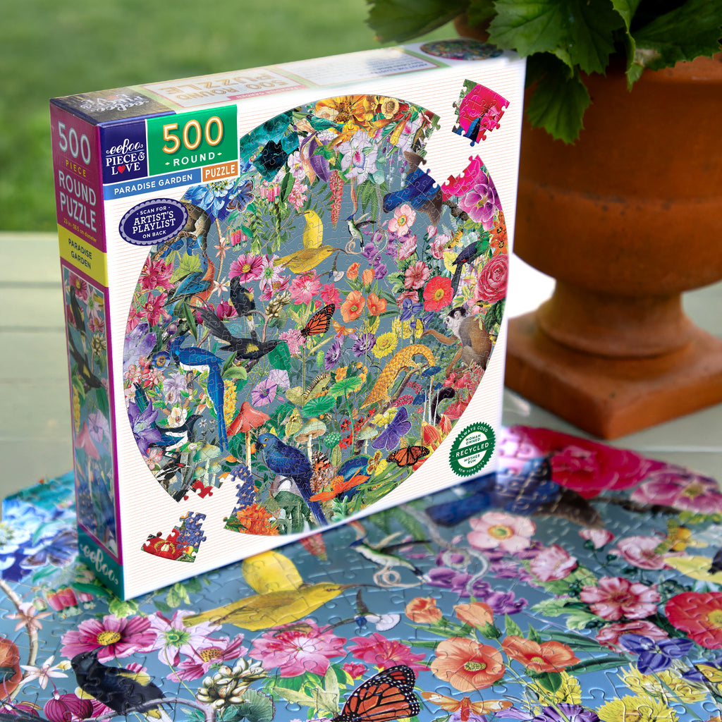 Puzzle redondo 500 piezas Paradise Garden