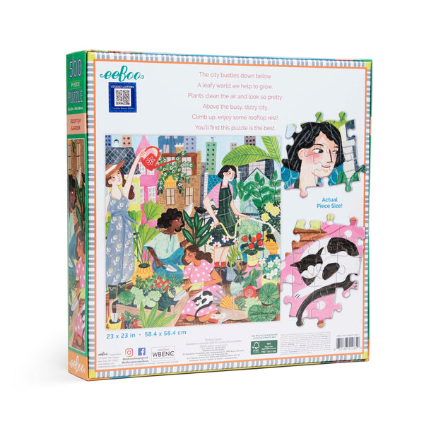 Puzzle cuadrado 500 piezas Jardín en Azotea