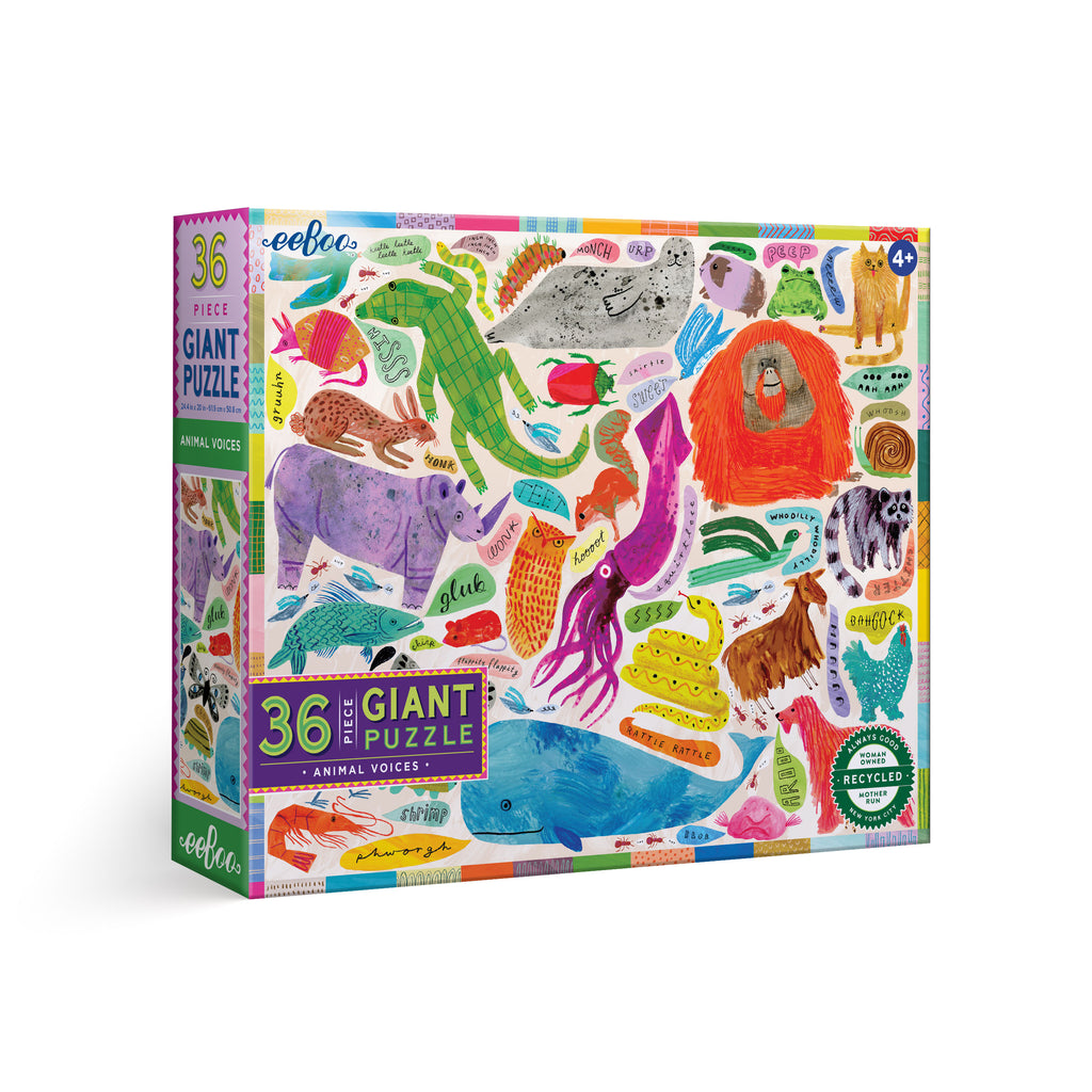 Puzzle Gigante 36 piezas Voces de animales