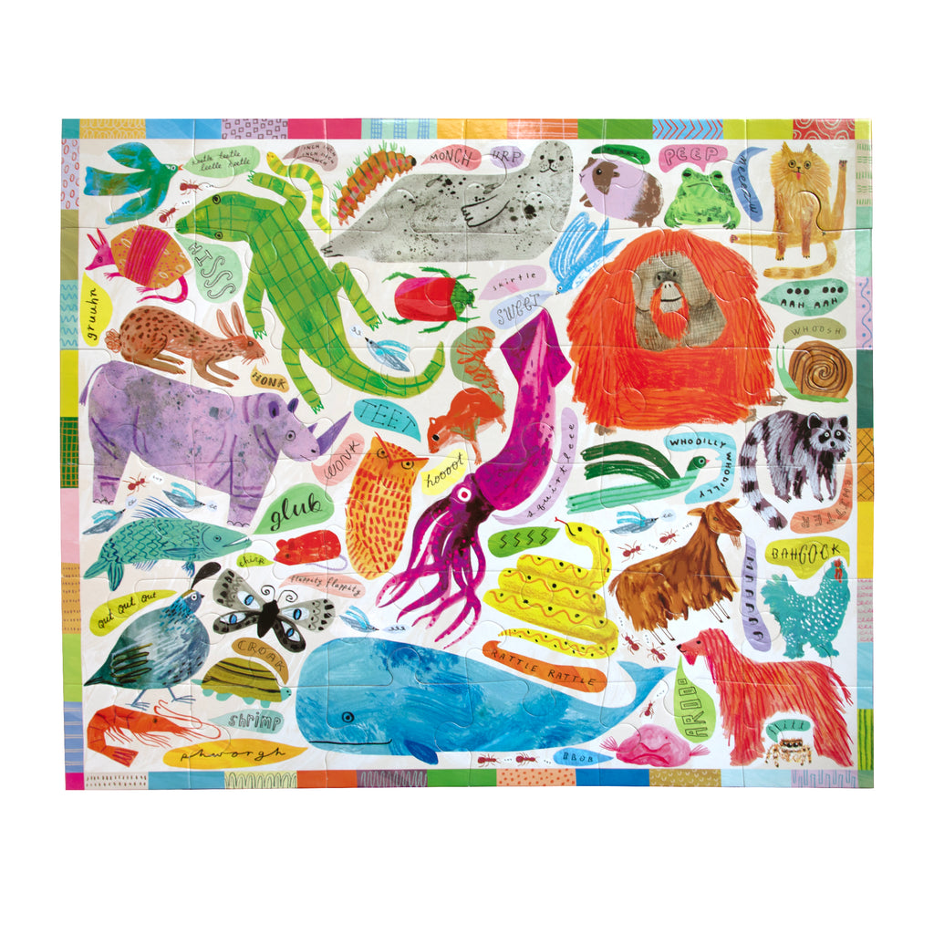 Puzzle Gigante 36 piezas Voces de animales
