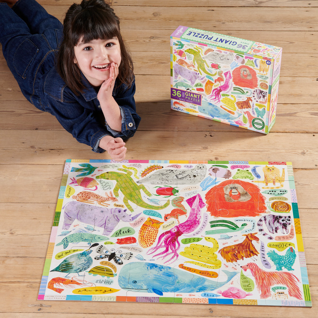 Puzzle Gigante 36 piezas Voces de animales