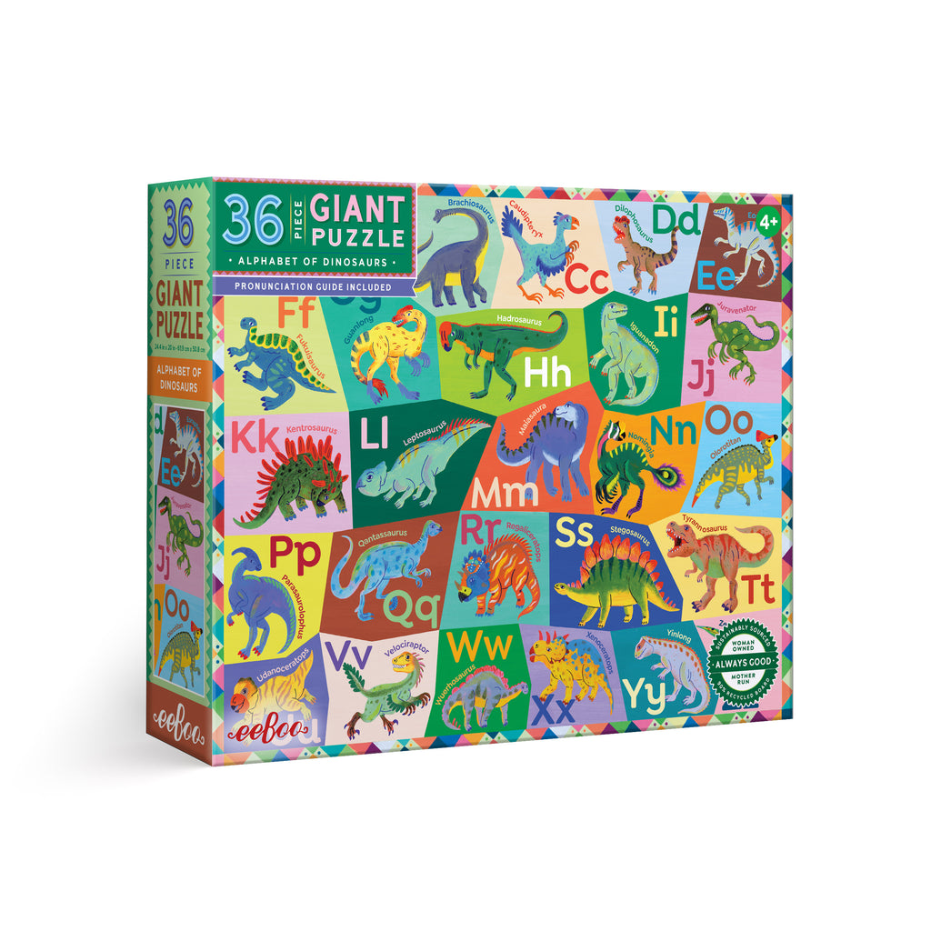 Puzzle Gigante 36 piezas Alfabeto de Dinosaurios