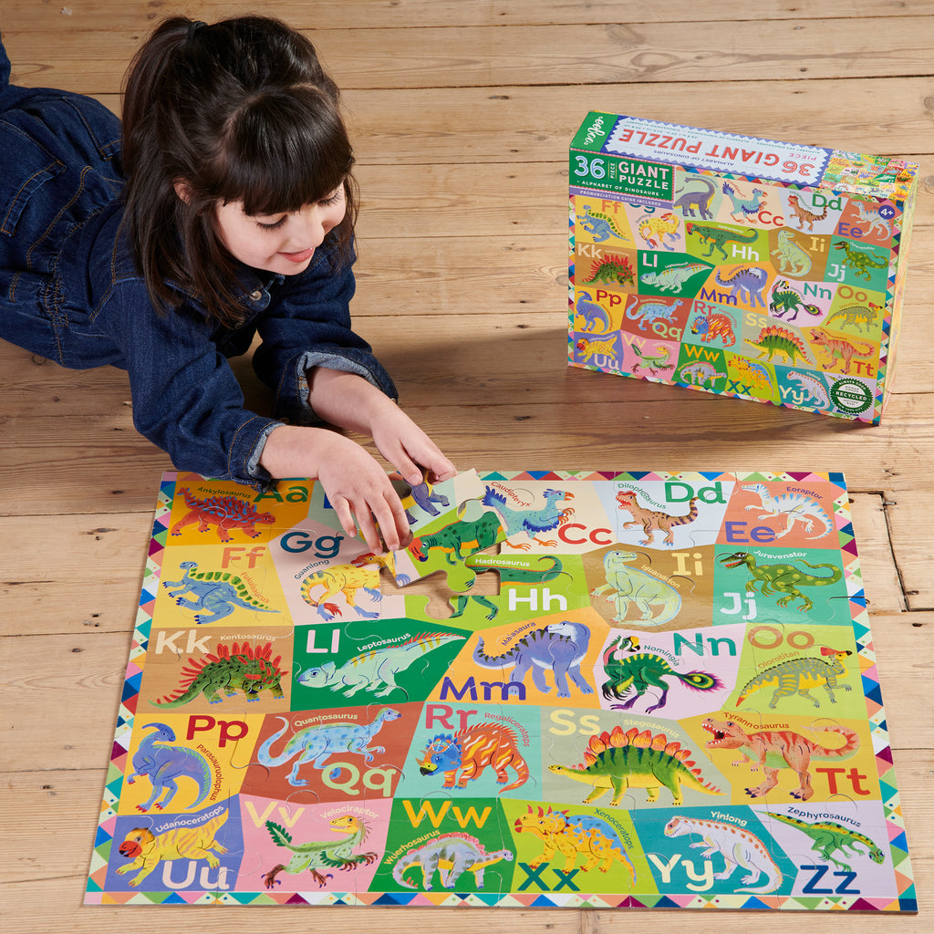Puzzle Gigante 36 piezas Alfabeto de Dinosaurios