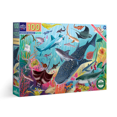 Puzzle 100 piezas Tiburones