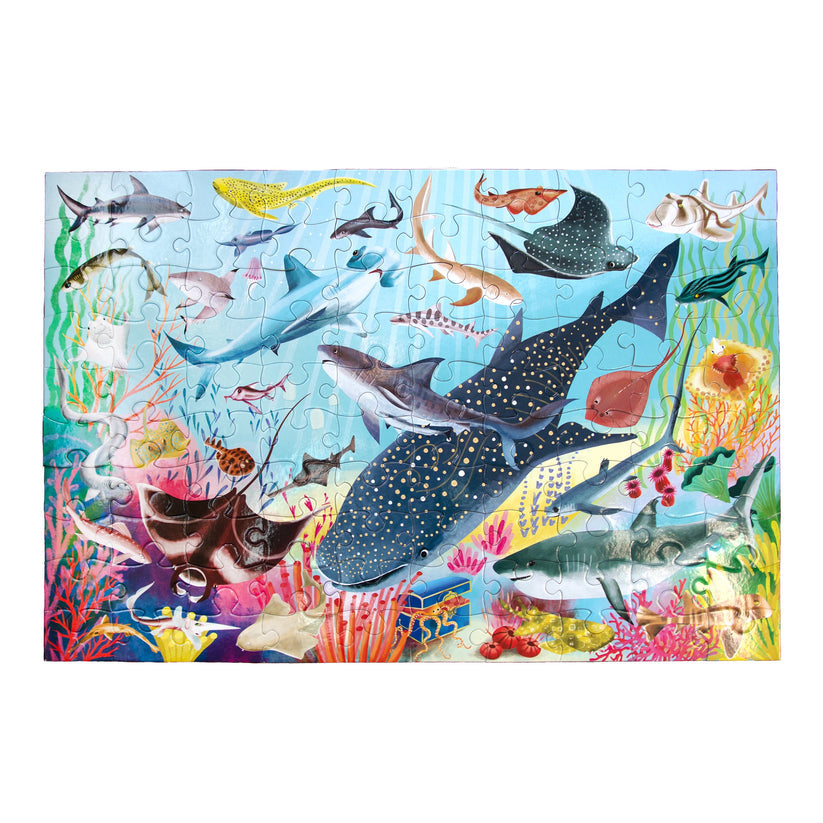 Puzzle 100 piezas Tiburones