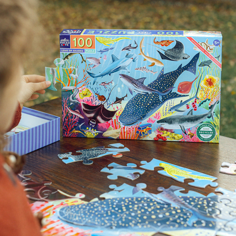 Puzzle 100 piezas Tiburones