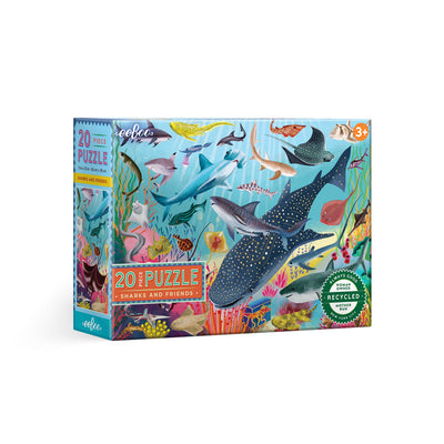 Puzzle 20 piezas Tiburones