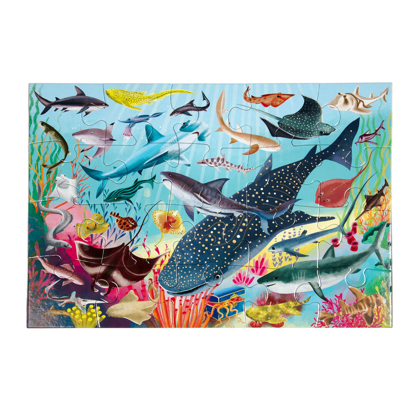 Puzzle 20 piezas Tiburones