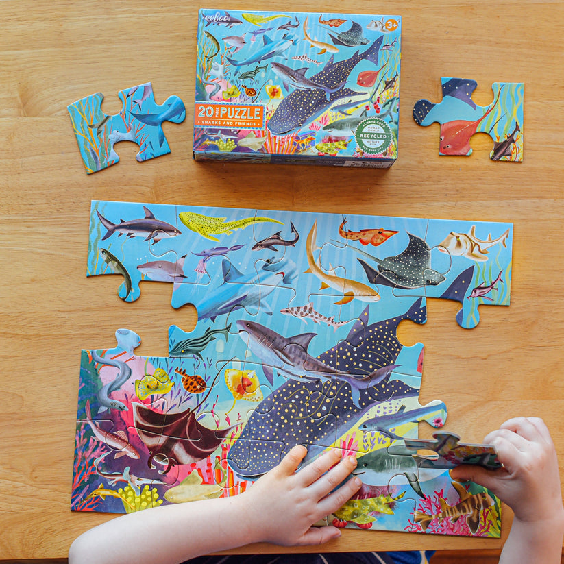 Puzzle 20 piezas Tiburones