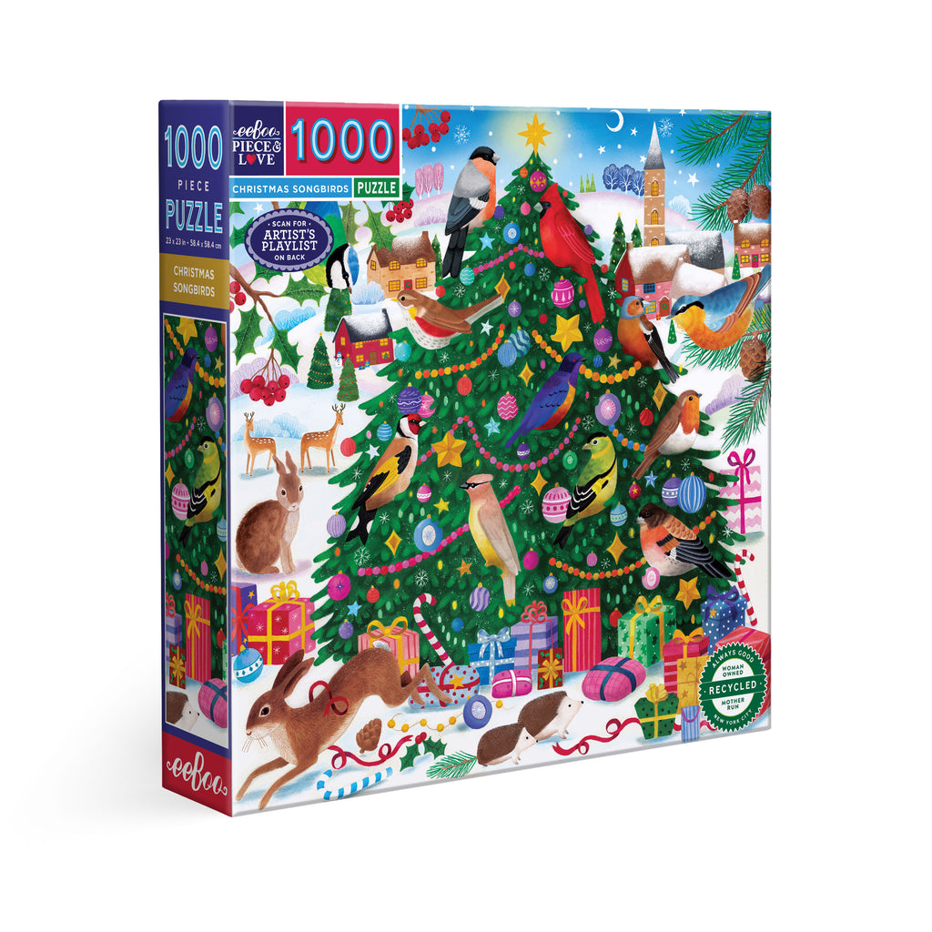 Puzzle 1000 piezas: Christmas Songbirds