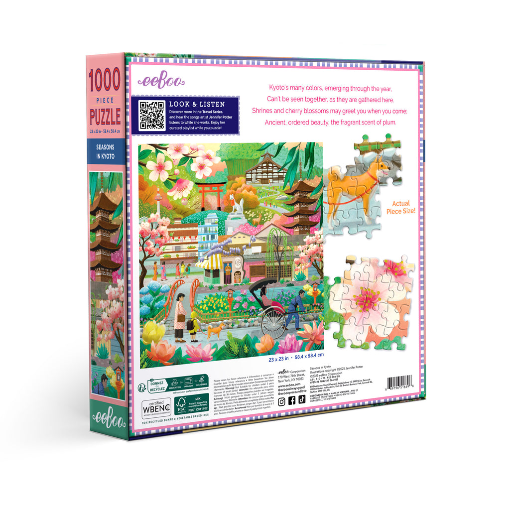 Puzzle 1000 piezas: Seasons in Kyoto