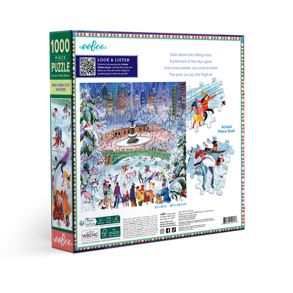 Puzzle 1000 piezas: New York City Ice Skaters