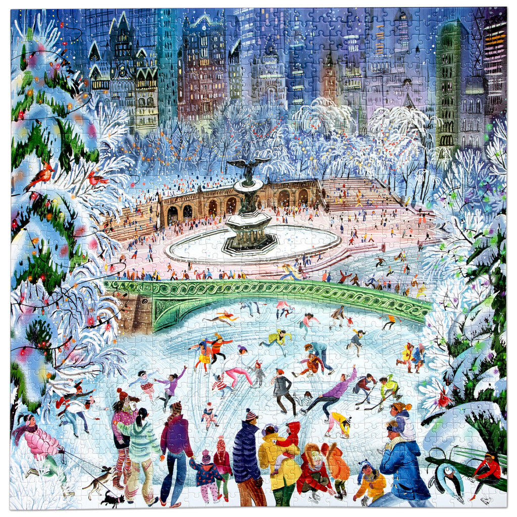 Puzzle 1000 piezas: New York City Ice Skaters