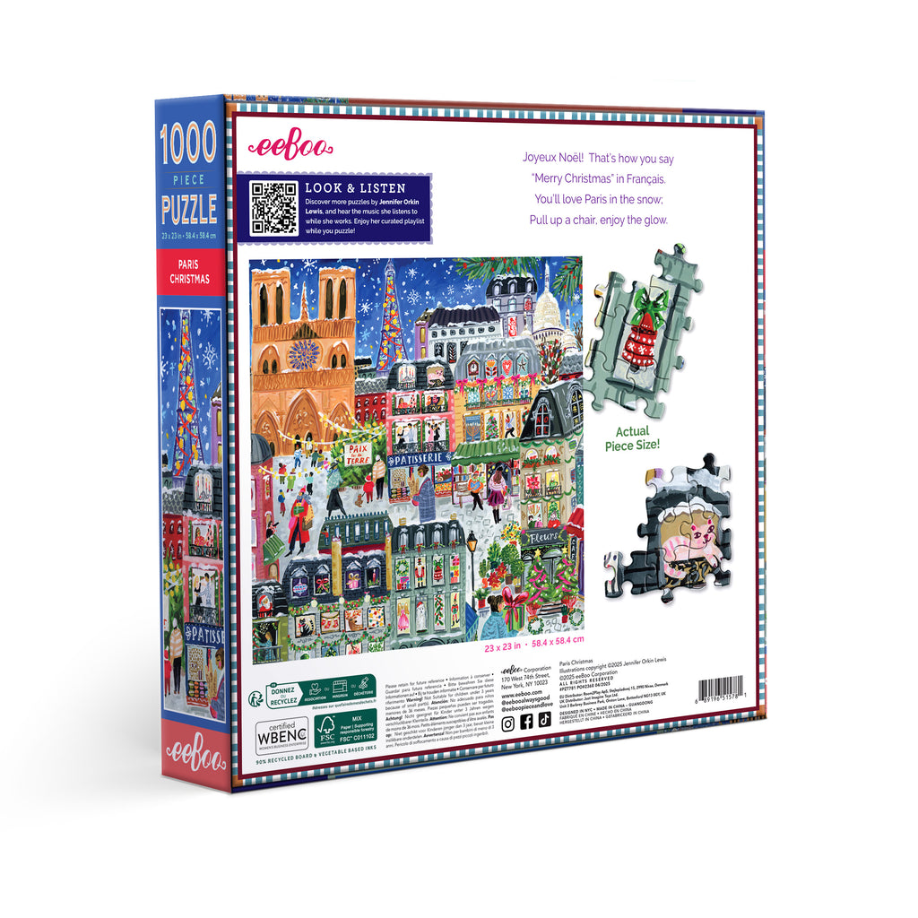 Puzzle 1000 piezas: Paris Christmas