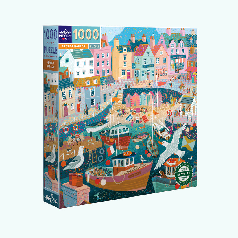 Puzzle 1000 piezas: Puerto costero