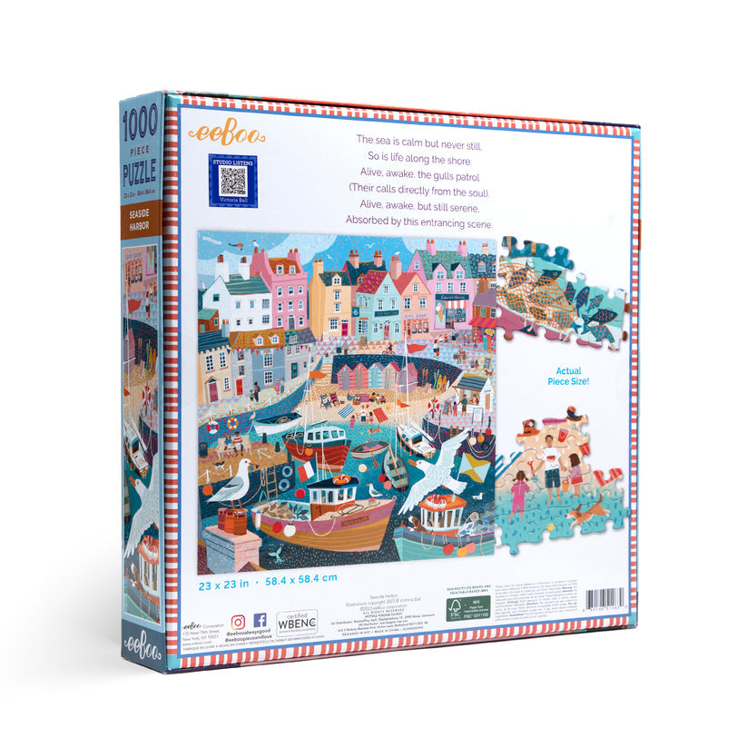 Puzzle 1000 piezas: Puerto costero