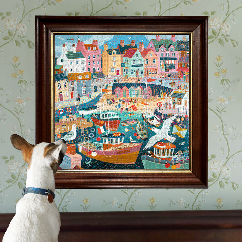 Puzzle 1000 piezas: Puerto costero