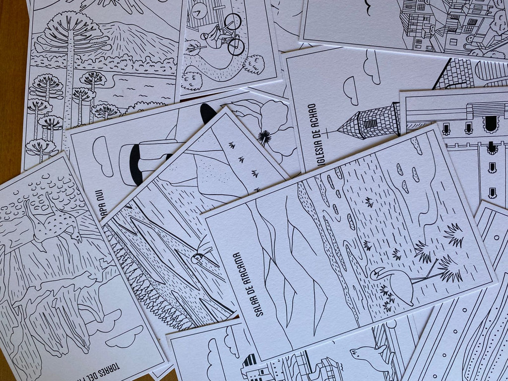 Set de Postales: Mi viaje por Chile