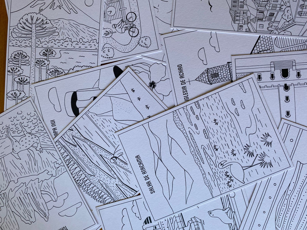 Set de Postales: Mi viaje por Chile