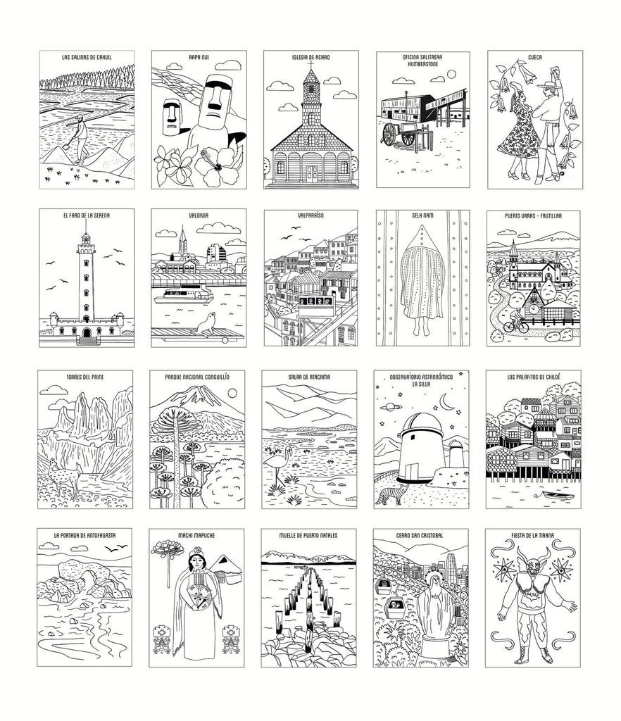 Set de Postales: Mi viaje por Chile