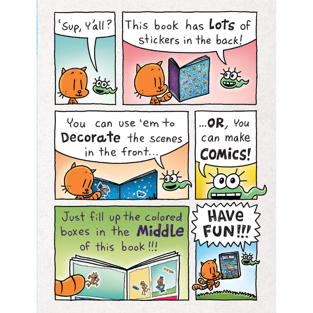 Dog Man Libro de Stickers