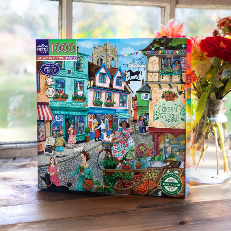 Puzzle 1000 piezas: Village by the Sea