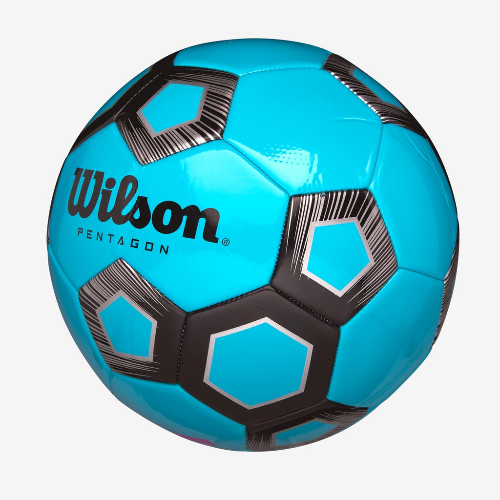 Balón Futbol Wilson Pentagon Tamaño 5 Azul