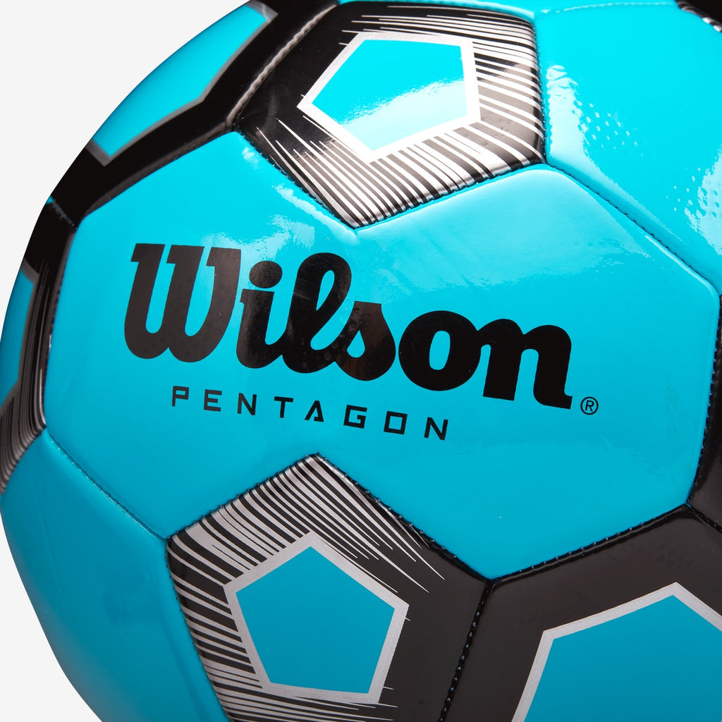 Balón Futbol Wilson Pentagon Tamaño 5 Azul